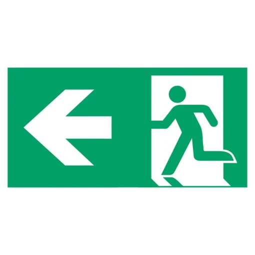 Schild vluchtroute type C voor L-LUX standaard Eco