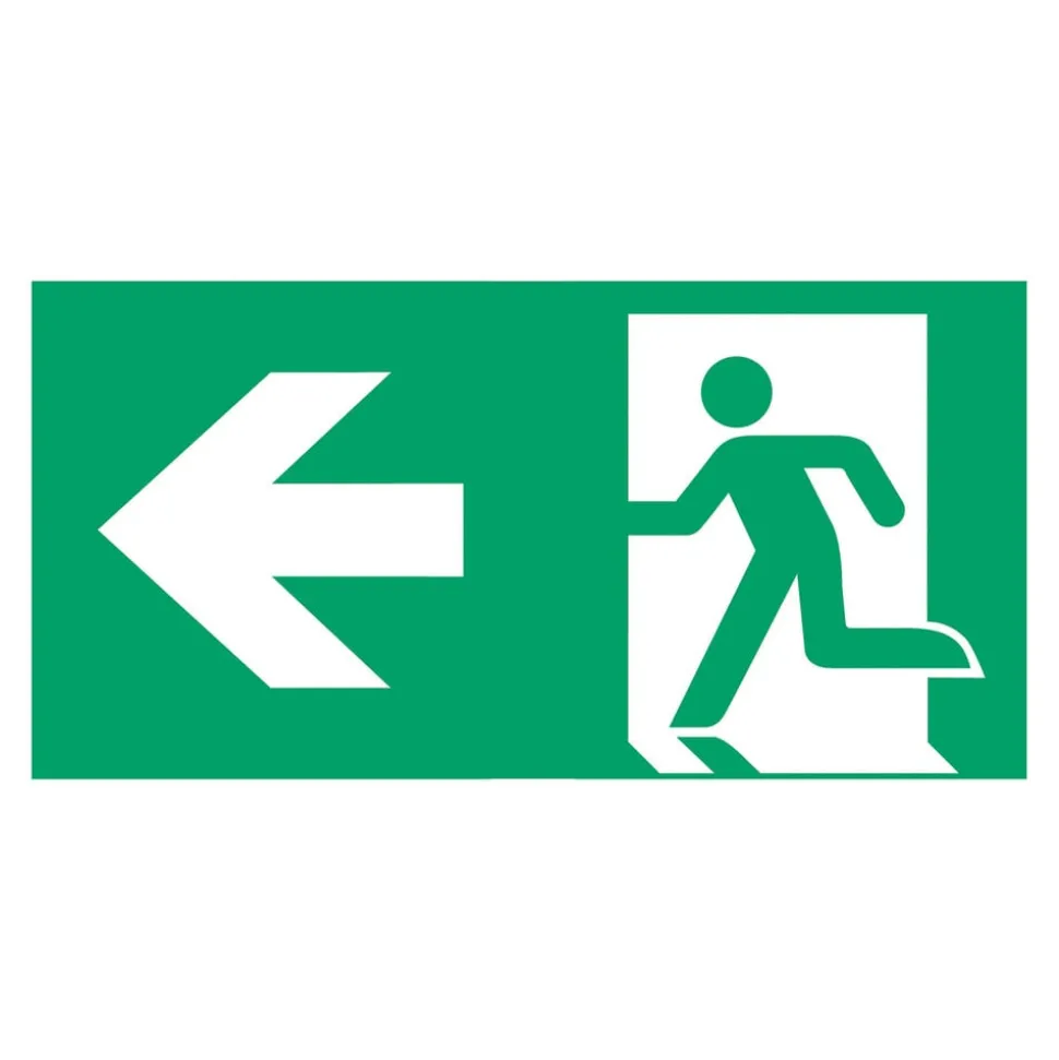 Schild vluchtroute type C voor E-Lux standaard