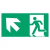Schild vluchtroute type F voor L-LUX standaard Eco