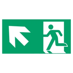 Schild vluchtroute type F voor L-LUX standaard Eco