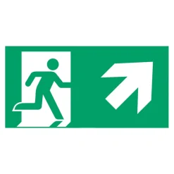 Schild vluchtroute type G voor L-LUX standaard Eco