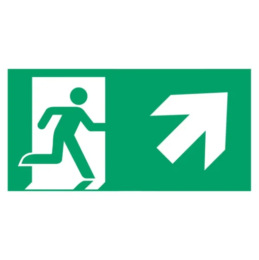 Schild vluchtroute type G voor E-Lux standaard