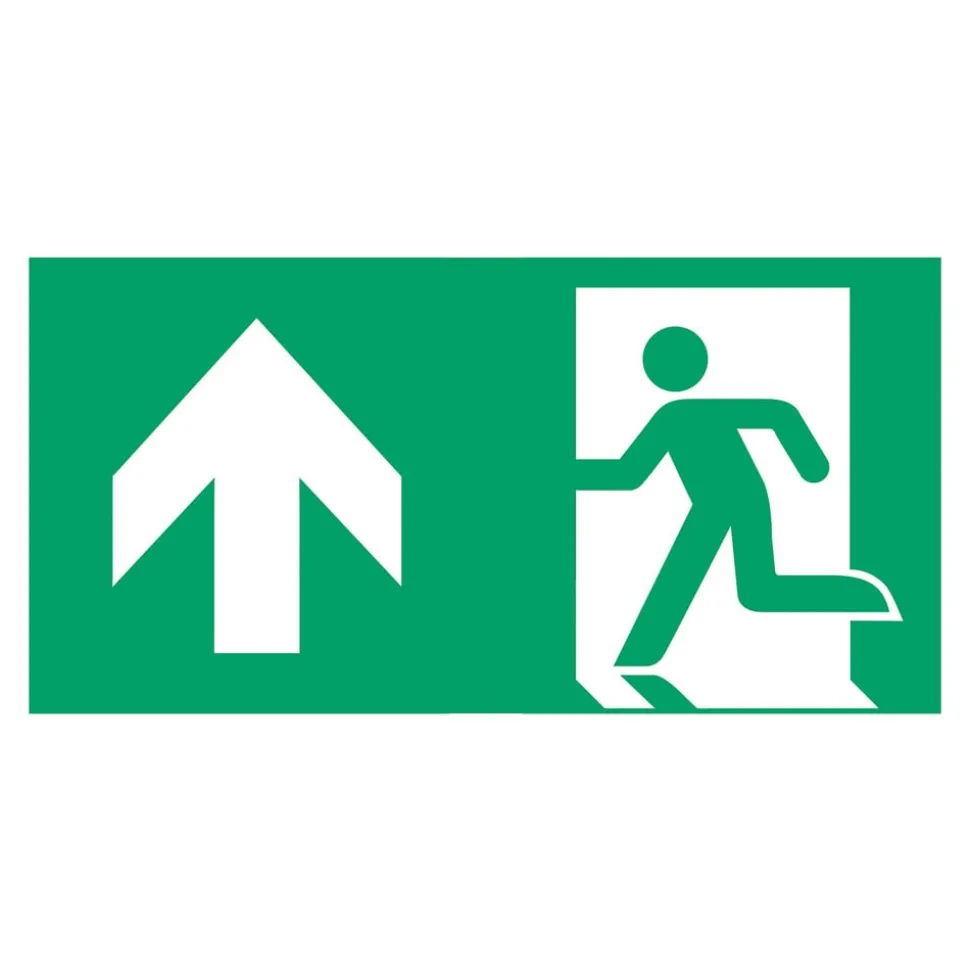 Schild vluchtroute type H voor L-LUX standaard Eco