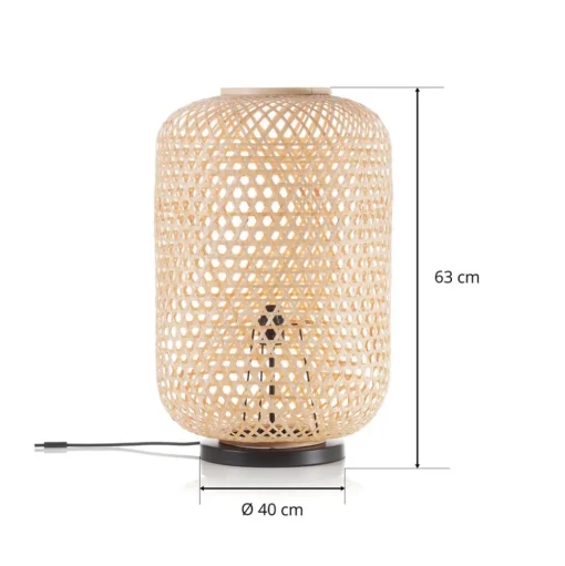 Schöner Wohnen Calla vloerlamp naturel hoogte 63 cm