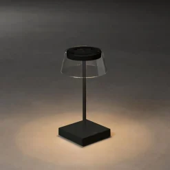 Scilla LED tafellamp met USB, zwart