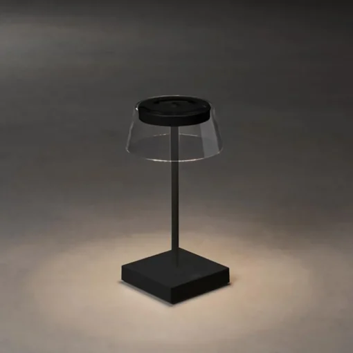 Scilla LED tafellamp met USB, zwart
