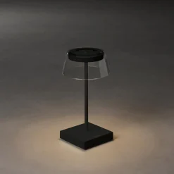 Scilla LED tafellamp met USB, zwart