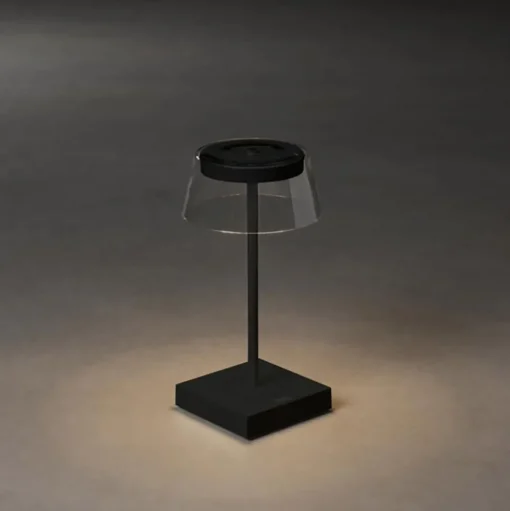Scilla LED tafellamp met USB, zwart