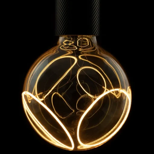 Segula Illusion G125 2Crescent E27 8W dimbaar smoke