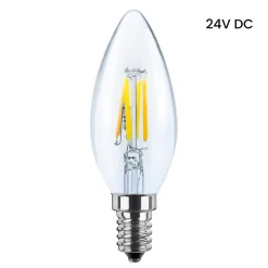 Segula kaarslamp 24V DC E14 3W 927 Gloeidraad dimbaar