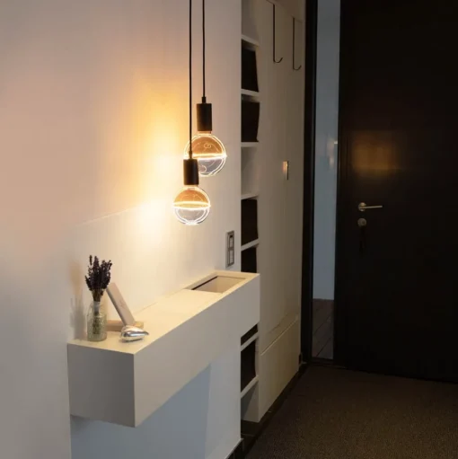 Segula LED globe Illusion, E27 G125 blauw/amber 5W 1.900K dimbaar