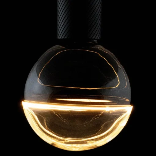 Segula LED globe Illusion E27 G145 helder/zwart 6W 1900K dimbaar