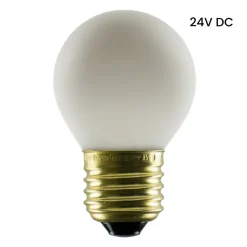 Segula LED lamp 24V DC E27 3W 922 Golfbal mat dimbaar