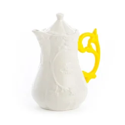 SELETTI I-Wares theepot, wit/geel, 1,2 liter, porselein