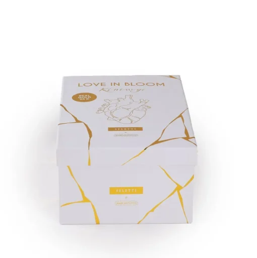 SELETTI Love in Bloom Kintsugi vaas, kleurrijk, porselein, goud
