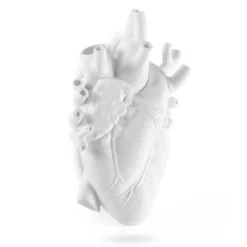 SELETTI Love in Bloom Reuzenvaas, wit, h 60 cm, glasvezel