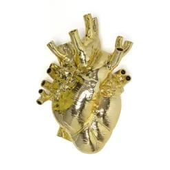 SELETTI Love in Bloom Reuzenvaas, goud, h 60 cm, glasvezel