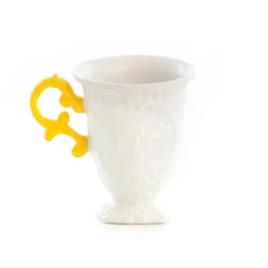 SELETTI mok I-Wares, wit/geel, 300 ml, porselein