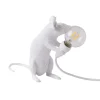 SELETTI Mouse Lamp LED decoratieve lamp USB zittend wit