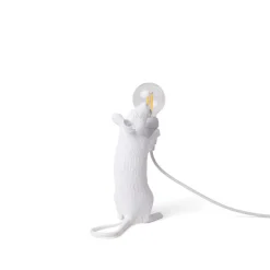 SELETTI Mouse Lamp LED decoratieve lamp USB rechtop wit