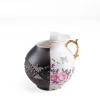 SELETTI Vaas Hybrid Lfe, wit / kleurrijk, Ø 19,5 cm, porselein