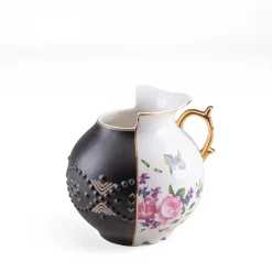 SELETTI Vaas Hybrid Lfe, wit / kleurrijk, Ø 19,5 cm, porselein