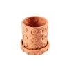 SELETTI Vaas Magna Graecia Onda, onderzetter, terracotta