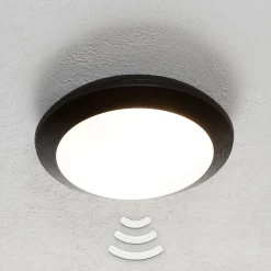 Sensor wandlamp Umberta 2xE27 in zwart