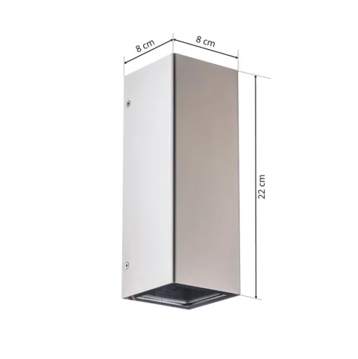 Senta buitenwandlamp, roestvrij staal