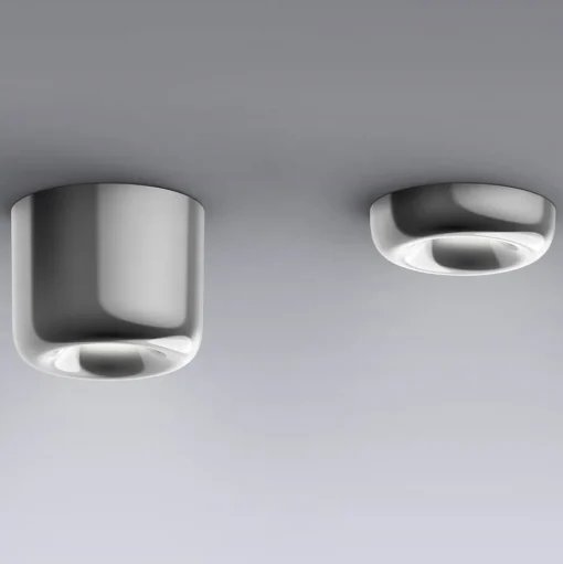 serien.lighting Spouwinbouw S, glanzend aluminium