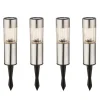 Set van 4 - Aro LED-solar-sfeerlamp met aardspies