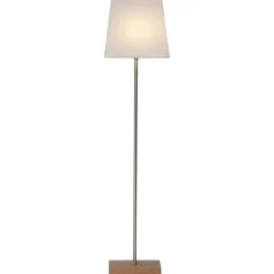 Sfeerlamp Moa, Kombi ster + kap, voet eiken