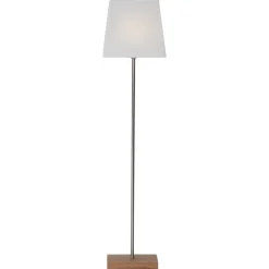 Sfeerlamp Moa, Kombi ster + kap, voet eiken