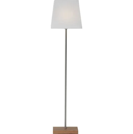 Sfeerlamp Moa, Kombi ster + kap, voet eiken