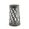 Shadow LED sokkellamp, donkergrijs, aluminium, hoogte 45 cm