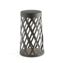 Shadow LED sokkellamp, donkergrijs, aluminium, hoogte 45 cm