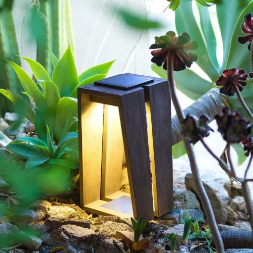 Skaal LED lantaarn op zonne-energie met sensor, 39 cm