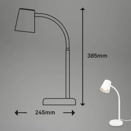 Skriva tafellamp, GU10 fitting, wit