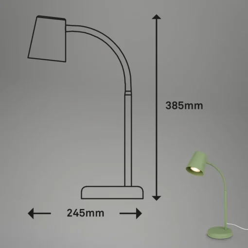 Skriva tafellamp, GU10 fitting, limoengroen