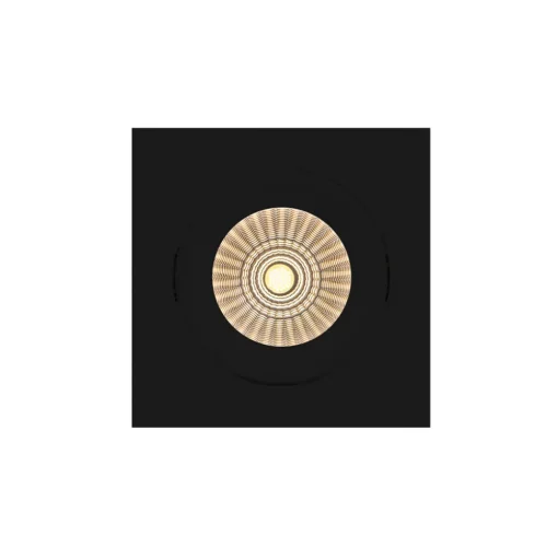 SLC DL04 Square X1 inbouwlamp IP54 2700K zwart