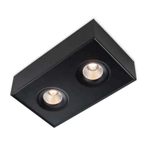 SLC DL04 Surface X2 opbouwlamp 3.000K zwart