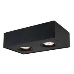 SLC DL04 Surface X2 opbouwlamp 3.000K zwart