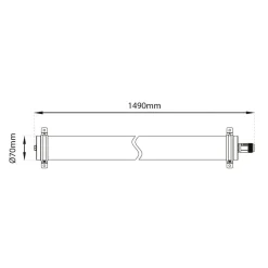 SLC Lava LED plafondlamp van PMMA IP69