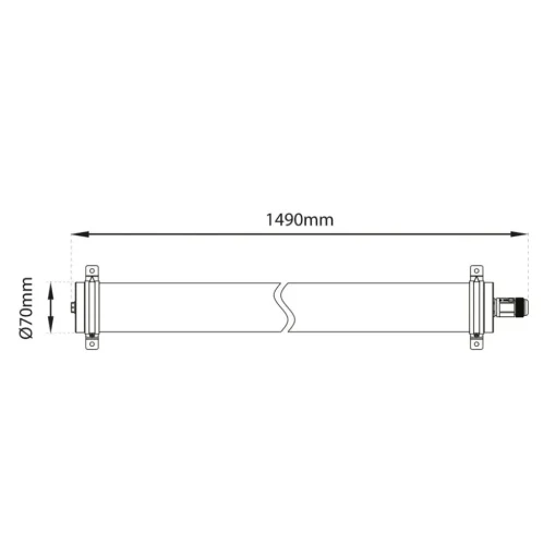 SLC Lava LED plafondlamp van PMMA IP69