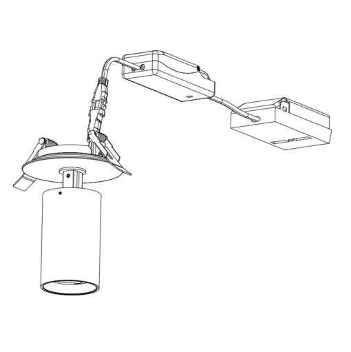 SLC LED inbouwspot Art, 1-lamp, wit, 3.000 K, aluminium