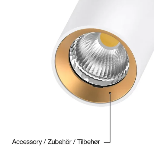 SLC LED inbouwspot Art, 1-lamp, wit, 3.000 K, aluminium