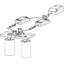SLC LED inbouwspot Art, 2-lamps, wit, 3.000 K, aluminium