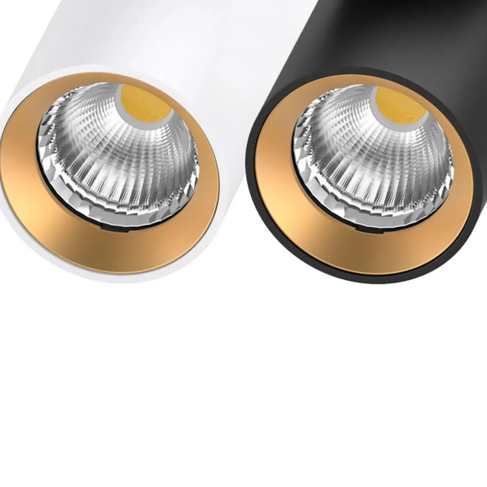 SLC LED inbouwspot Art, 2-lamps, wit, 3.000 K, aluminium