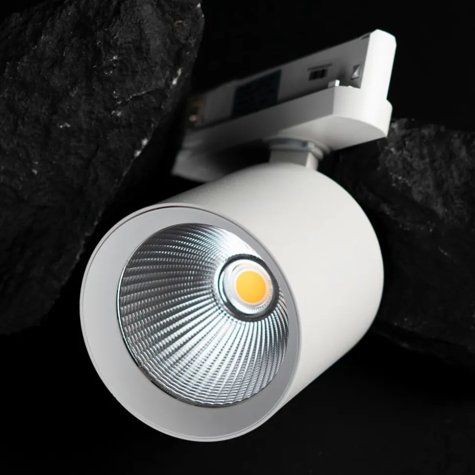 SLC LED railspot Fox, wit, 3.000 K, 3-fasen railsysteem