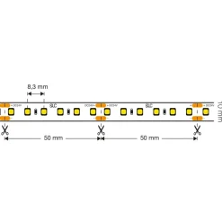 SLC LED Strip Full Spectrum Cri Cri 98, 5m IP20 4.000K